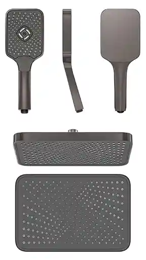 E-ticaret odaklı fotogerçekçi duş başlığı görselleştirmesi